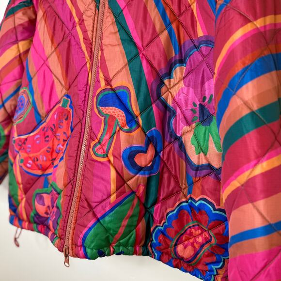 FARM Rio Multicolor Patterned Puffer Jacket - Picture 8 of 8